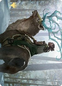 Boreal Outrider Art Card (Gold-Stamped Signature) [Kaldheim Art Series] MTG Single Magic: The Gathering | Red Claw Gaming