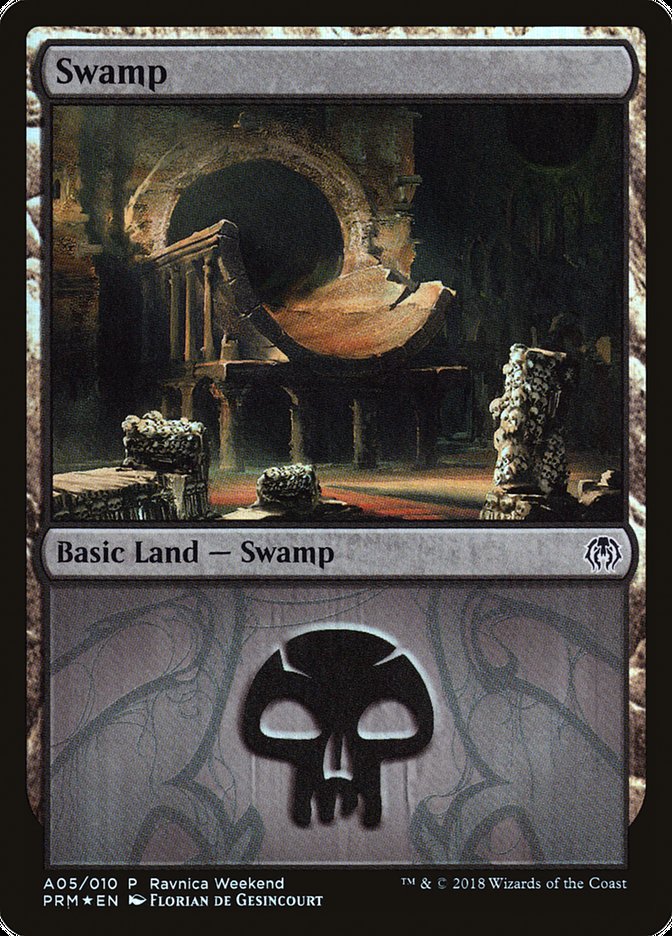 Swamp (A05) [Ravnica Allegiance Ravnica Weekend] MTG Single Magic: The Gathering | Red Claw Gaming