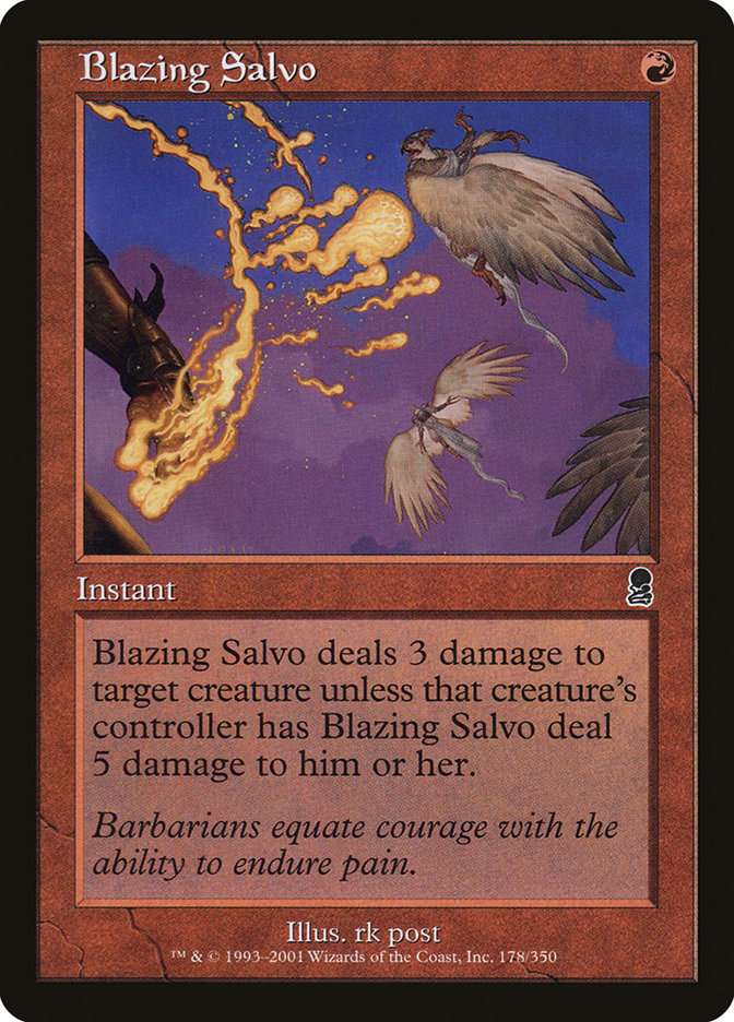Blazing Salvo [Odyssey] MTG Single Magic: The Gathering | Red Claw Gaming