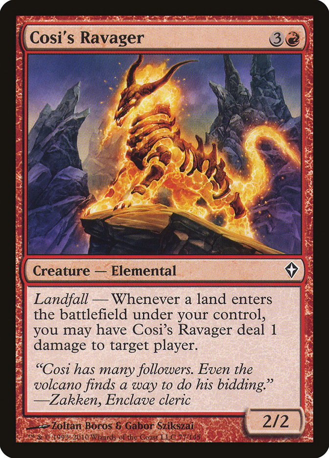Cosi's Ravager [Worldwake] MTG Single Magic: The Gathering | Red Claw Gaming