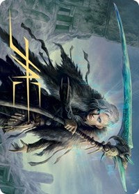 Egon, God of Death Art Card (Gold-Stamped Signature) [Kaldheim Art Series] MTG Single Magic: The Gathering | Red Claw Gaming