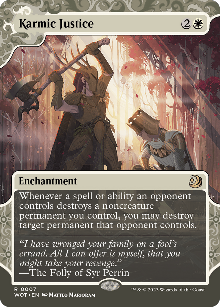 Karmic Justice [Wilds of Eldraine: Enchanting Tales] MTG Single Magic: The Gathering | Red Claw Gaming