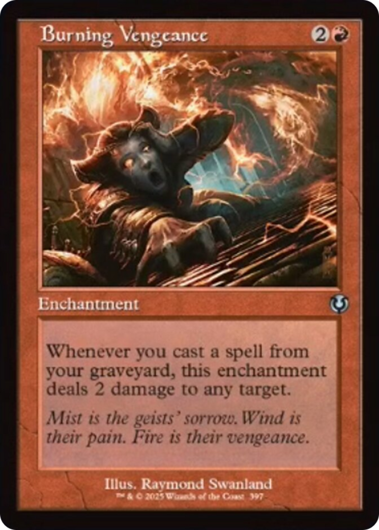 Burning Vengeance (Retro Frame) [Innistrad Remastered] MTG Single Magic: The Gathering | Red Claw Gaming