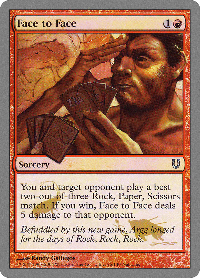 Face to Face [Unhinged] MTG Single Magic: The Gathering | Red Claw Gaming