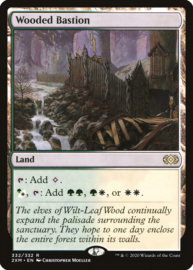 Wooded Bastion [Double Masters] MTG Single Magic: The Gathering | Red Claw Gaming
