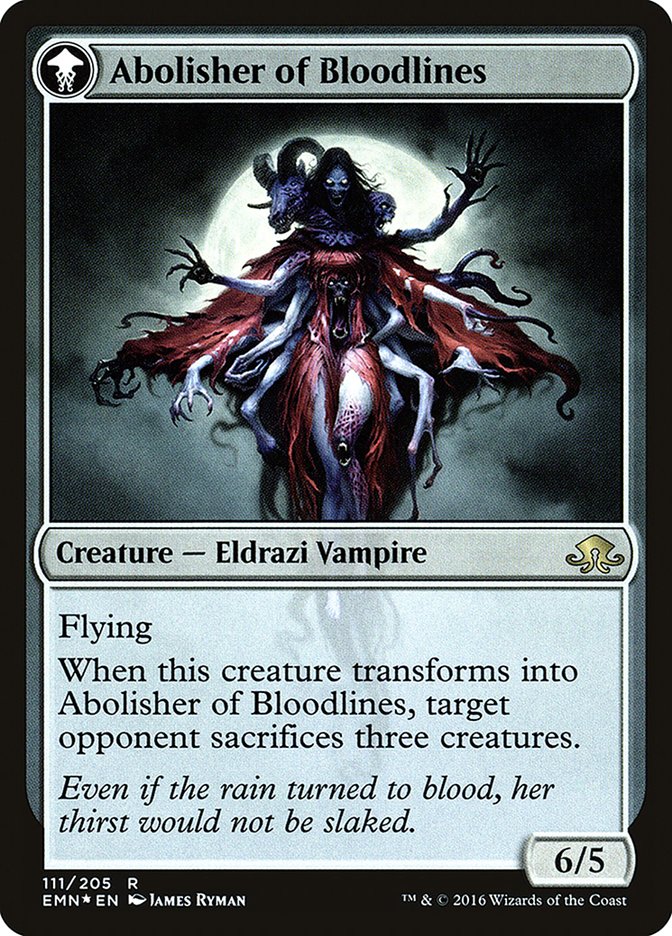 Voldaren Pariah // Abolisher of Bloodlines [Eldritch Moon Prerelease Promos] MTG Single Magic: The Gathering | Red Claw Gaming