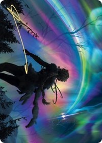 The Prismatic Bridge Art Card (Gold-Stamped Signature) [Kaldheim Art Series] MTG Single Magic: The Gathering | Red Claw Gaming