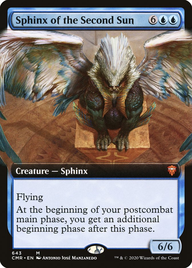 Sphinx of the Second Sun (Extended Art) [Commander Legends] MTG Single Magic: The Gathering | Red Claw Gaming