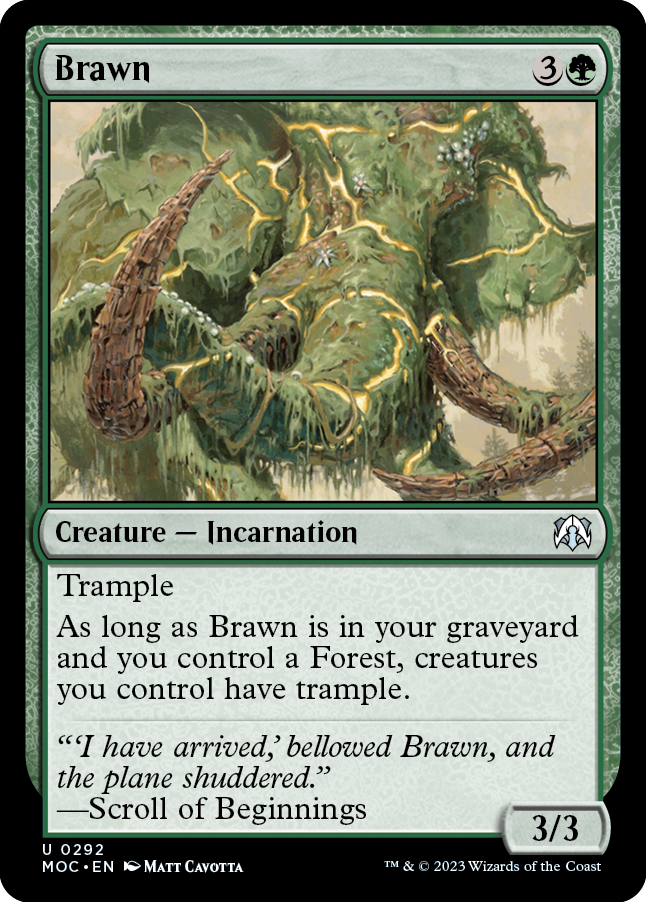 Brawn [March of the Machine Commander] MTG Single Magic: The Gathering | Red Claw Gaming