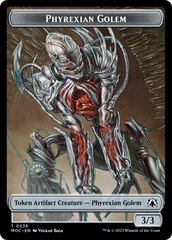 Phyrexian Golem // Construct Double-Sided Token [March of the Machine Commander Tokens] MTG Single Magic: The Gathering | Red Claw Gaming