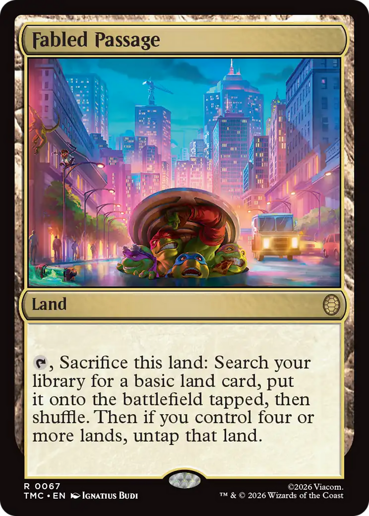 Fabled Passage [Teenage Mutant Ninja Turtles Commander] MTG Single Magic: The Gathering | Red Claw Gaming