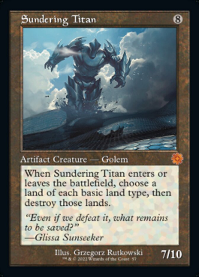 Sundering Titan (Retro) [The Brothers' War Retro Artifacts] MTG Single Magic: The Gathering | Red Claw Gaming