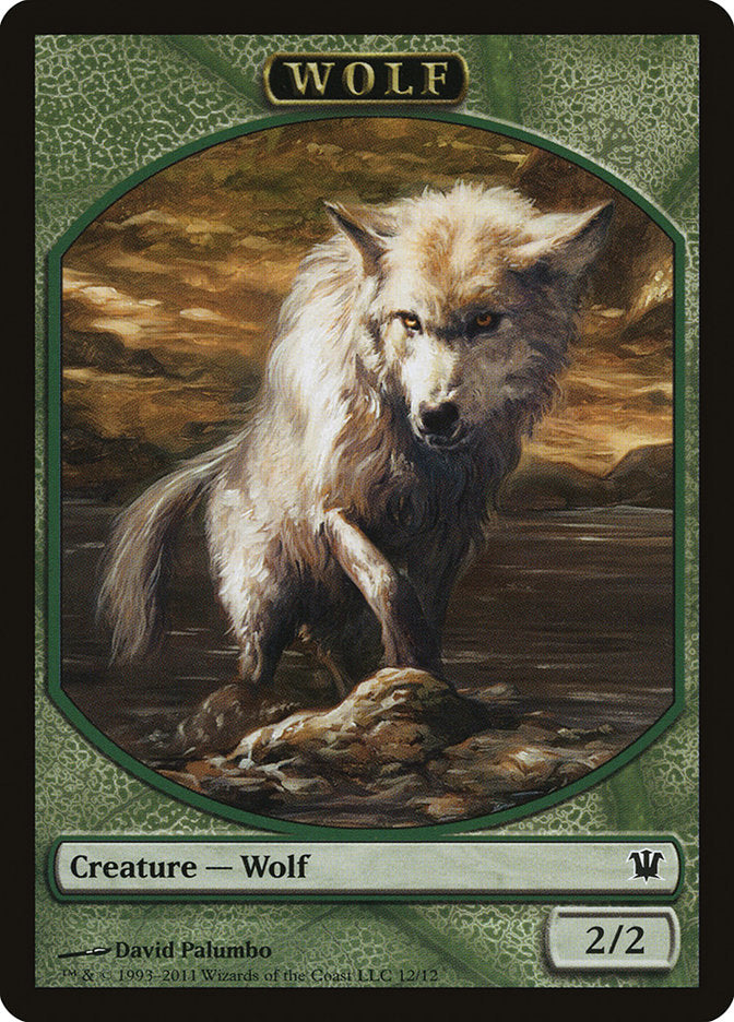 Wolf Token (12/12) [Innistrad Tokens] MTG Single Magic: The Gathering | Red Claw Gaming