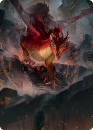 Red Dragon Art Card [Dungeons & Dragons: Adventures in the Forgotten Realms Art Series] MTG Single Magic: The Gathering | Red Claw Gaming