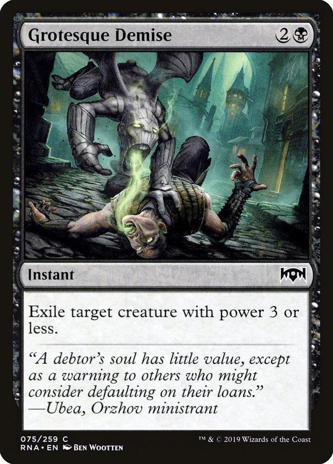 Grotesque Demise [Ravnica Allegiance] MTG Single Magic: The Gathering | Red Claw Gaming