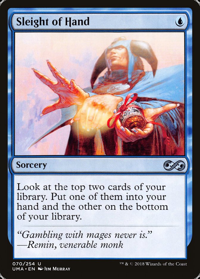 Sleight of Hand [Ultimate Masters] MTG Single Magic: The Gathering | Red Claw Gaming