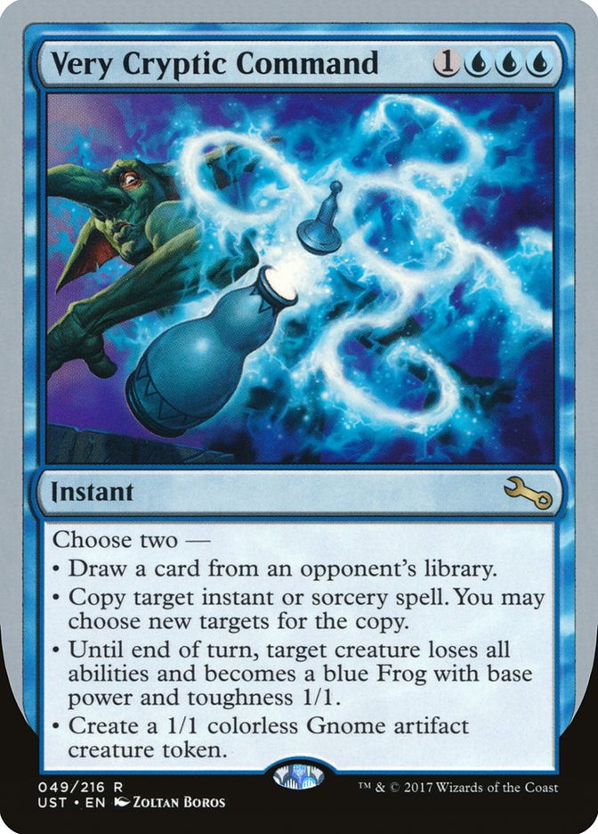 Very Cryptic Command (Draw) [Unstable] MTG Single Magic: The Gathering | Red Claw Gaming