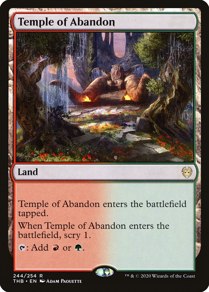 Temple of Abandon [Theros Beyond Death] MTG Single Magic: The Gathering | Red Claw Gaming