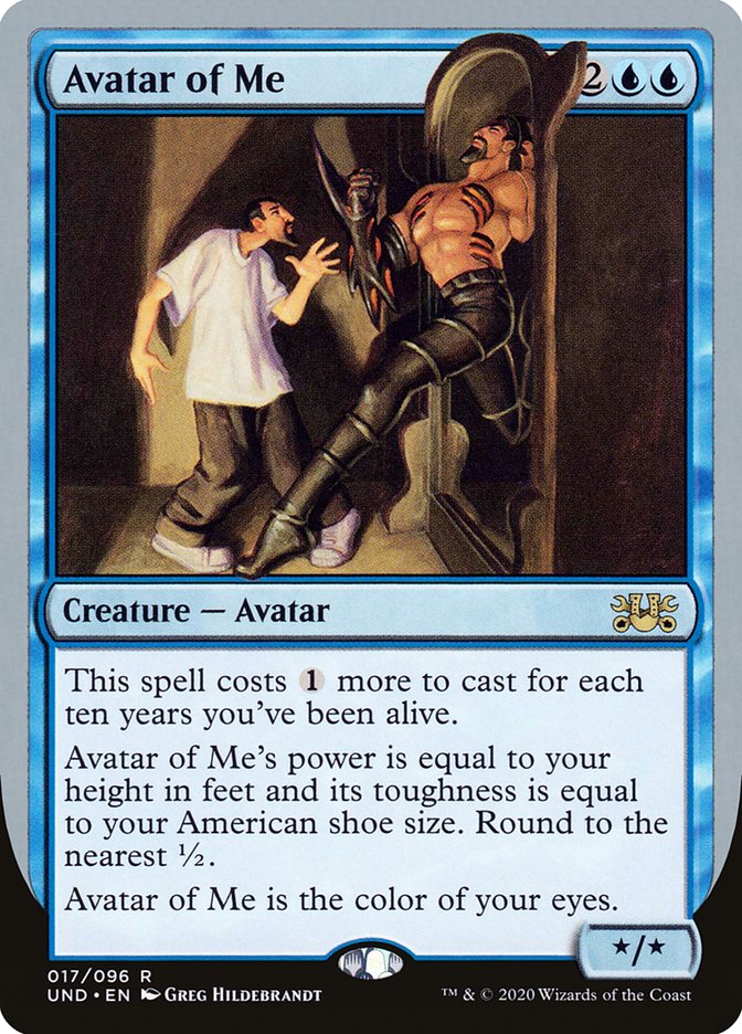 Avatar of Me [Unsanctioned] MTG Single Magic: The Gathering | Red Claw Gaming