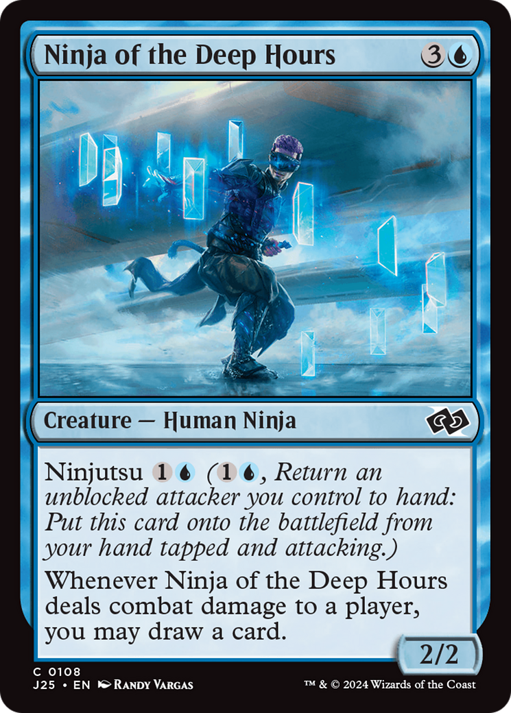 Ninja of the Deep Hours [Foundations Jumpstart] MTG Single Magic: The Gathering | Red Claw Gaming