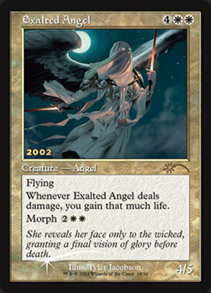 Exalted Angel [30th Anniversary Promos] MTG Single Magic: The Gathering | Red Claw Gaming