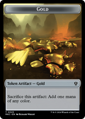 Gold // Lightning Rager Double-Sided Token [Murders at Karlov Manor Commander Tokens] MTG Single Magic: The Gathering | Red Claw Gaming