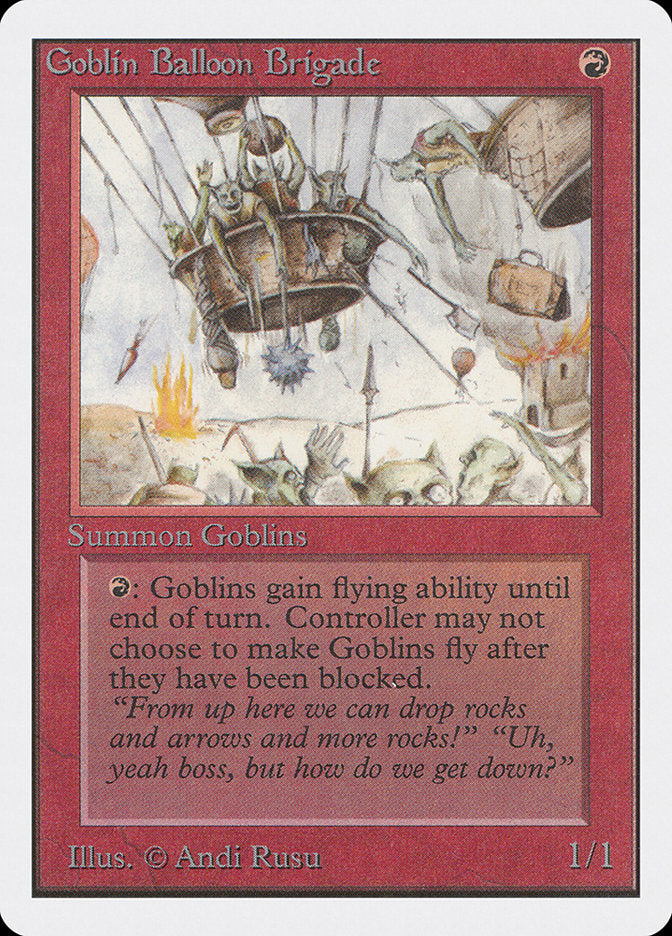 Goblin Balloon Brigade [Unlimited Edition] MTG Single Magic: The Gathering | Red Claw Gaming
