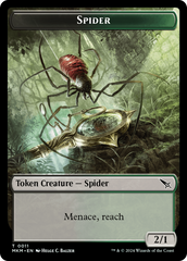 Detective // Spider Double-Sided Token [Murders at Karlov Manor Tokens] MTG Single Magic: The Gathering | Red Claw Gaming