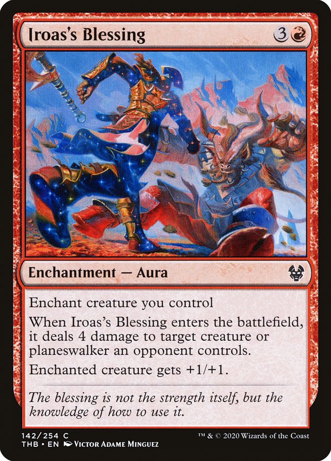 Iroas's Blessing [Theros Beyond Death] MTG Single Magic: The Gathering | Red Claw Gaming
