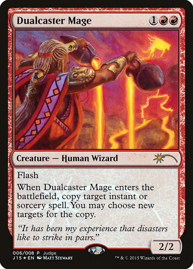 Dualcaster Mage [Judge Gift Cards 2015] MTG Single Magic: The Gathering | Red Claw Gaming