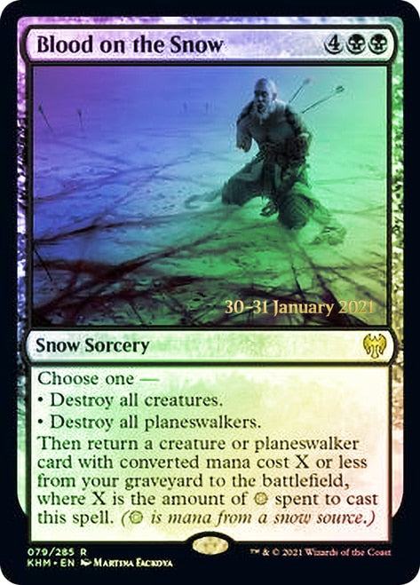 Blood on the Snow [Kaldheim Prerelease Promos] MTG Single Magic: The Gathering | Red Claw Gaming