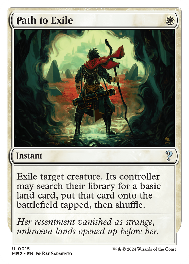 Path to Exile (White Border) [Mystery Booster 2] MTG Single Magic: The Gathering | Red Claw Gaming