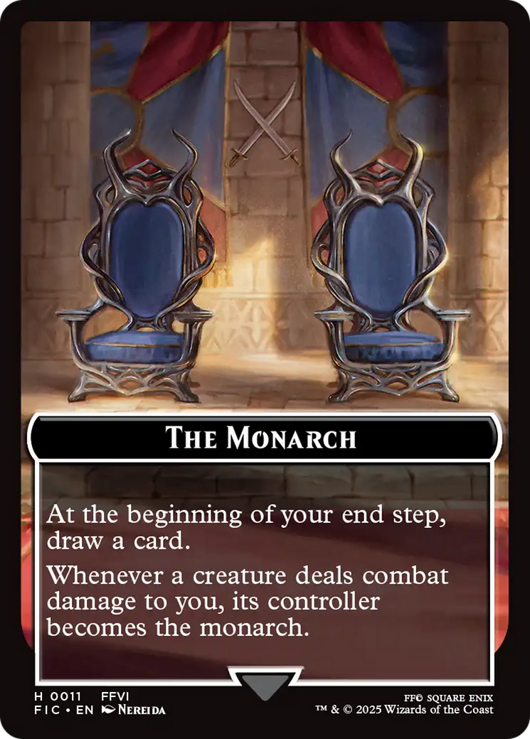 The Blackjack // The Monarch Double-Sided Token [FINAL FANTASY Commander Tokens] MTG Single Magic: The Gathering | Red Claw Gaming