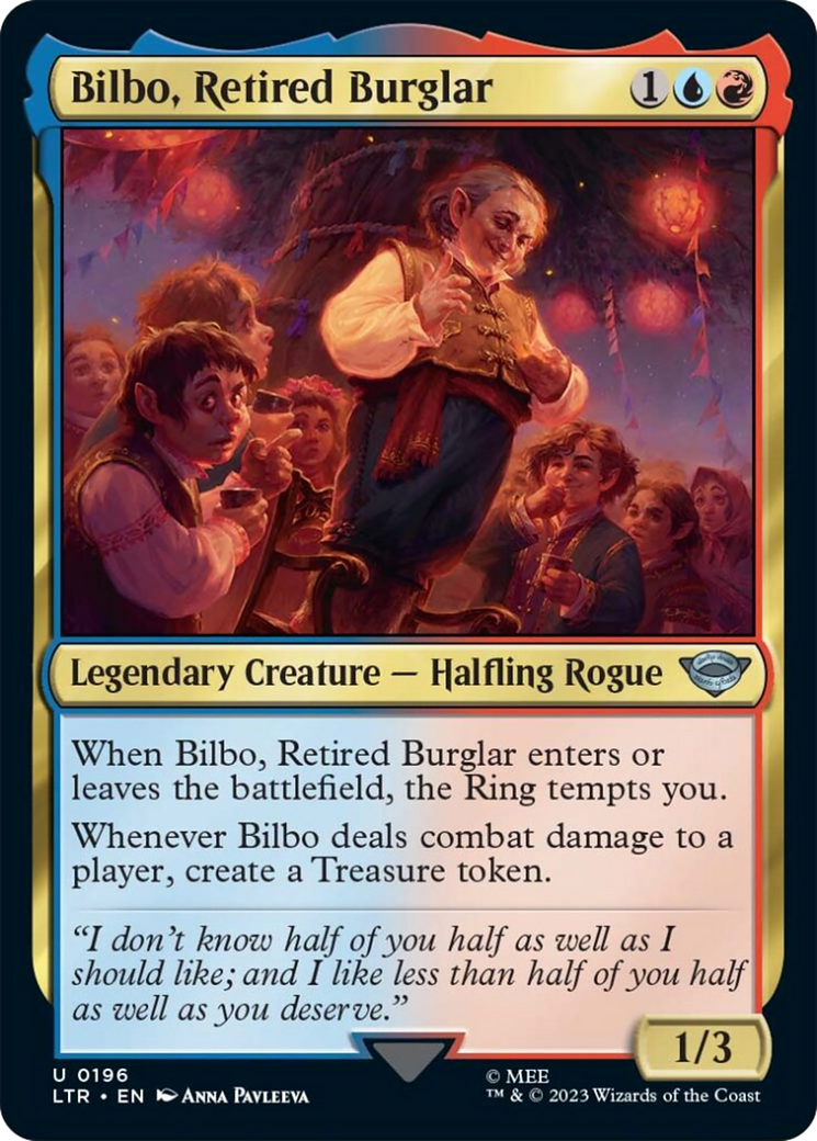 Bilbo, Retired Burglar [The Lord of the Rings: Tales of Middle-Earth] MTG Single Magic: The Gathering | Red Claw Gaming