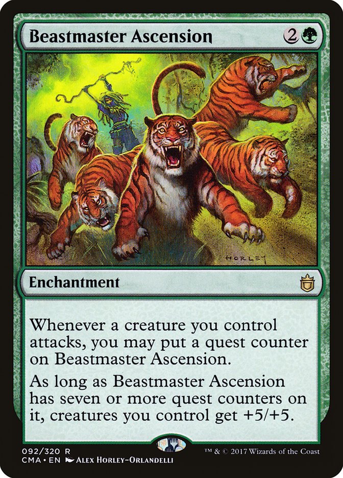 Beastmaster Ascension [Commander Anthology] MTG Single Magic: The Gathering | Red Claw Gaming