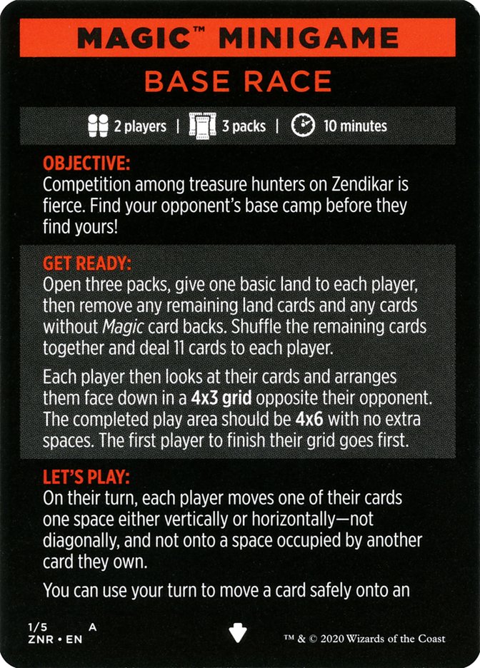 Base Race (Magic Minigame) [Zendikar Rising Minigame] MTG Single Magic: The Gathering | Red Claw Gaming