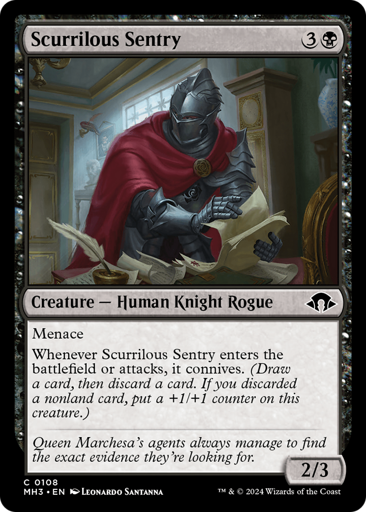 Scurrilous Sentry [Modern Horizons 3] MTG Single Magic: The Gathering    | Red Claw Gaming