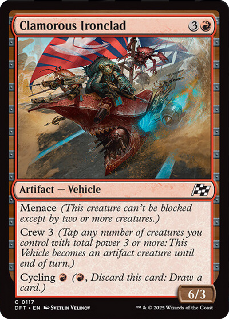 Clamorous Ironclad [Aetherdrift] MTG Single Magic: The Gathering | Red Claw Gaming