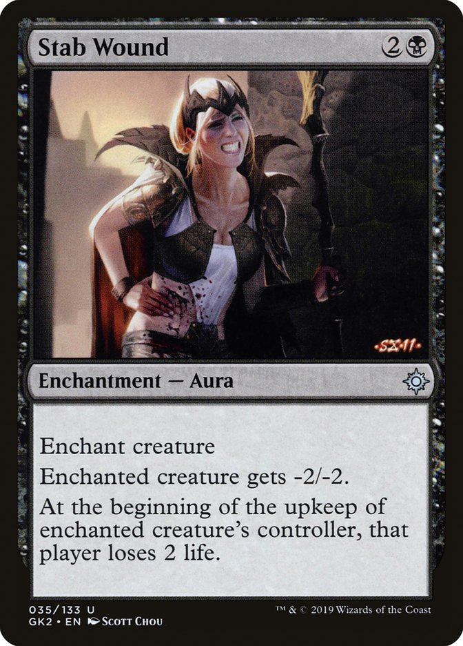 Stab Wound [Ravnica Allegiance Guild Kit] MTG Single Magic: The Gathering | Red Claw Gaming