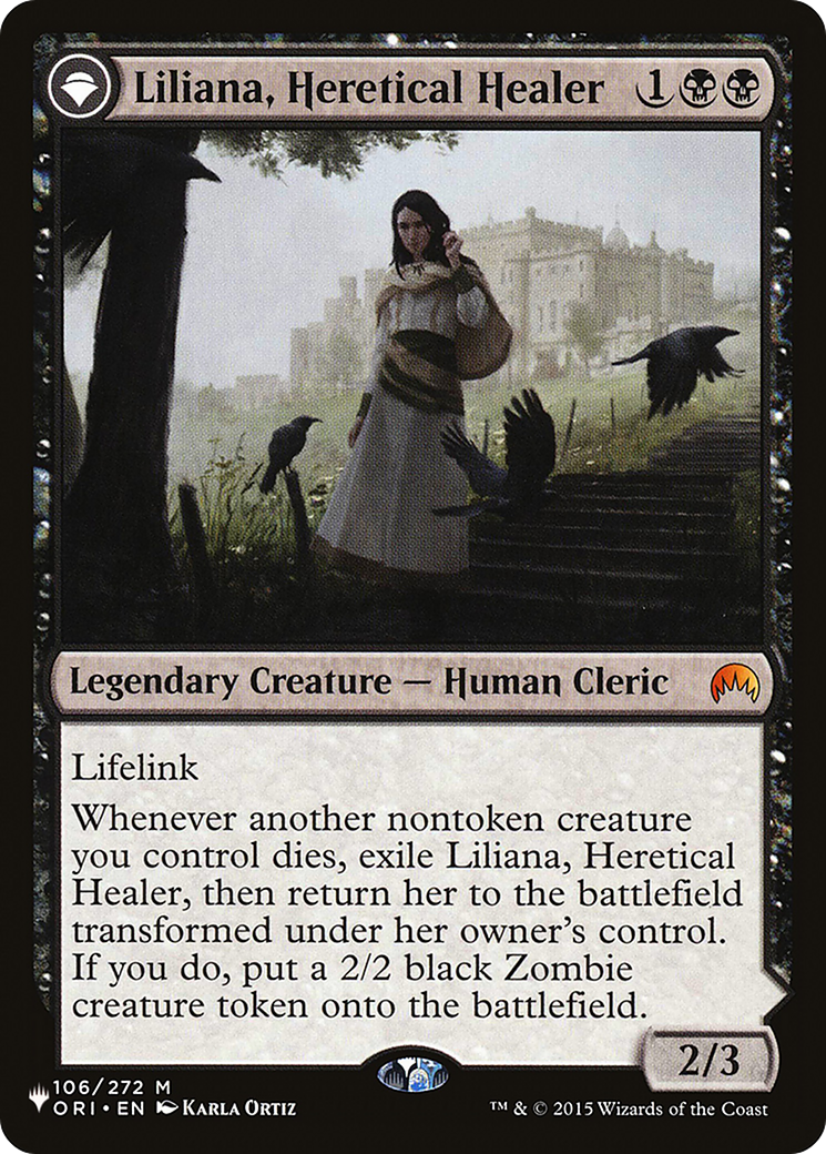 Liliana, Heretical Healer // Liliana, Defiant Necromancer [Secret Lair: From Cute to Brute] MTG Single Magic: The Gathering | Red Claw Gaming
