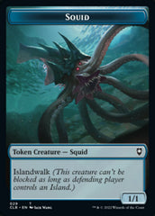 Squid // Copy Double-Sided Token [Commander Legends: Battle for Baldur's Gate Tokens] | Red Claw Gaming