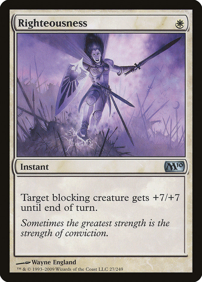 Righteousness [Magic 2010] MTG Single Magic: The Gathering | Red Claw Gaming
