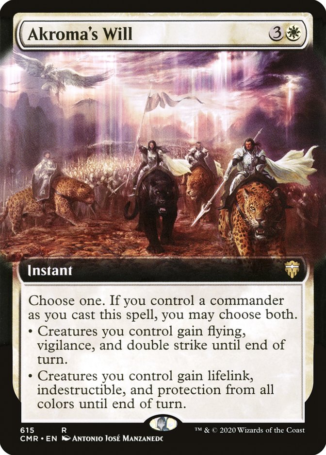Akroma's Will (Extended Art) [Commander Legends] MTG Single Magic: The Gathering | Red Claw Gaming