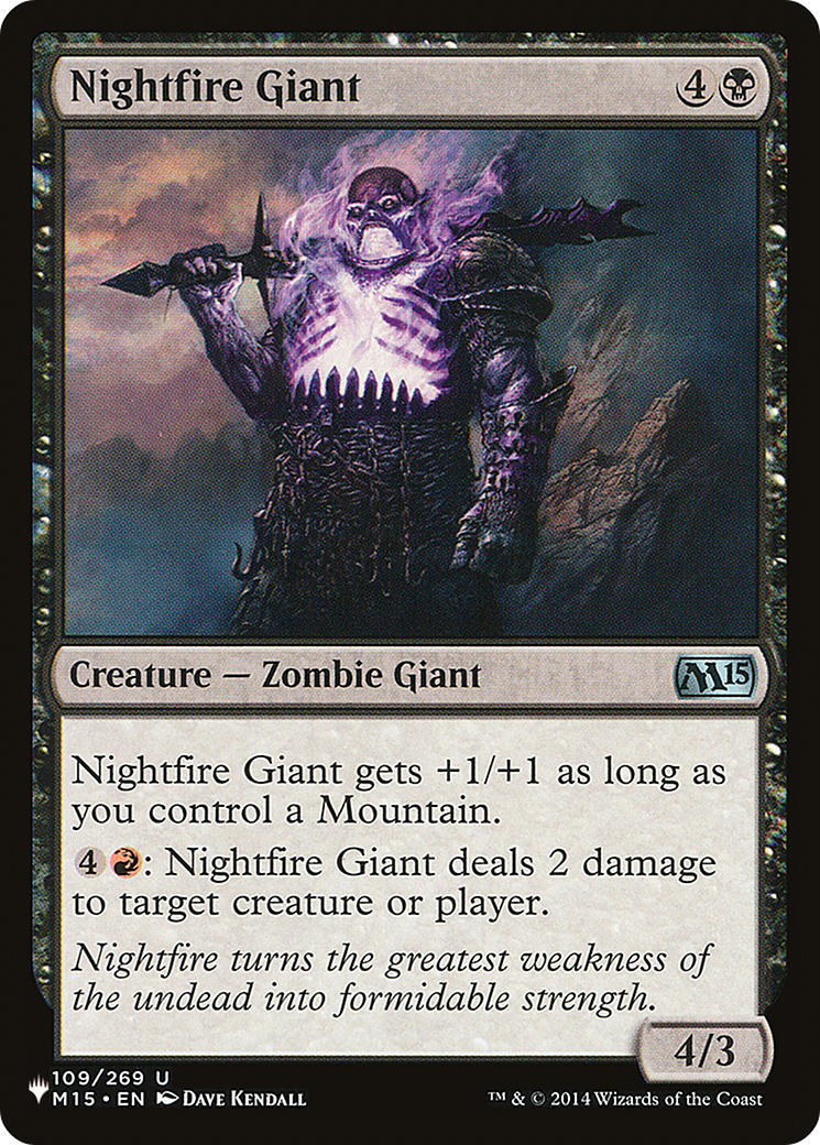 Nightfire Giant [The List] MTG Single Magic: The Gathering | Red Claw Gaming