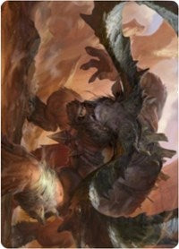 Moraug, Fury of Akoum Art Card [Zendikar Rising Art Series] MTG Single Magic: The Gathering | Red Claw Gaming