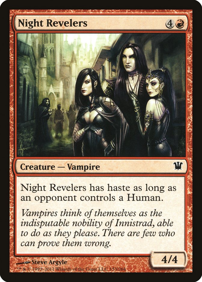 Night Revelers [Innistrad] MTG Single Magic: The Gathering | Red Claw Gaming