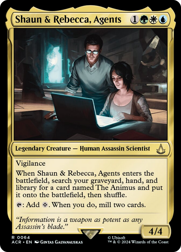 Shaun & Rebecca, Agents [Assassin's Creed] MTG Single Magic: The Gathering | Red Claw Gaming