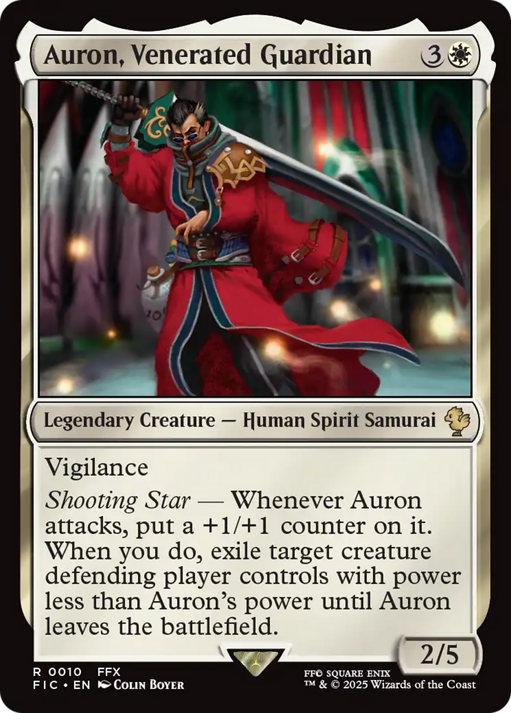 Auron, Venerated Guardian [FINAL FANTASY Commander] MTG Single Magic: The Gathering | Red Claw Gaming