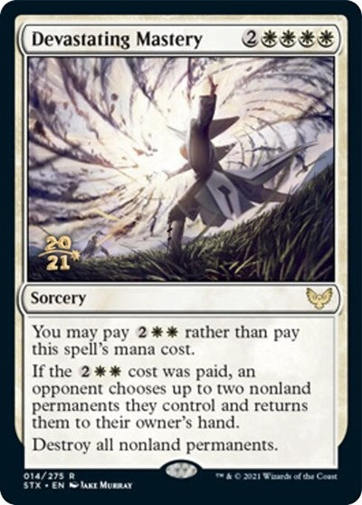 Devastating Mastery [Strixhaven: School of Mages Prerelease Promos] MTG Single Magic: The Gathering | Red Claw Gaming