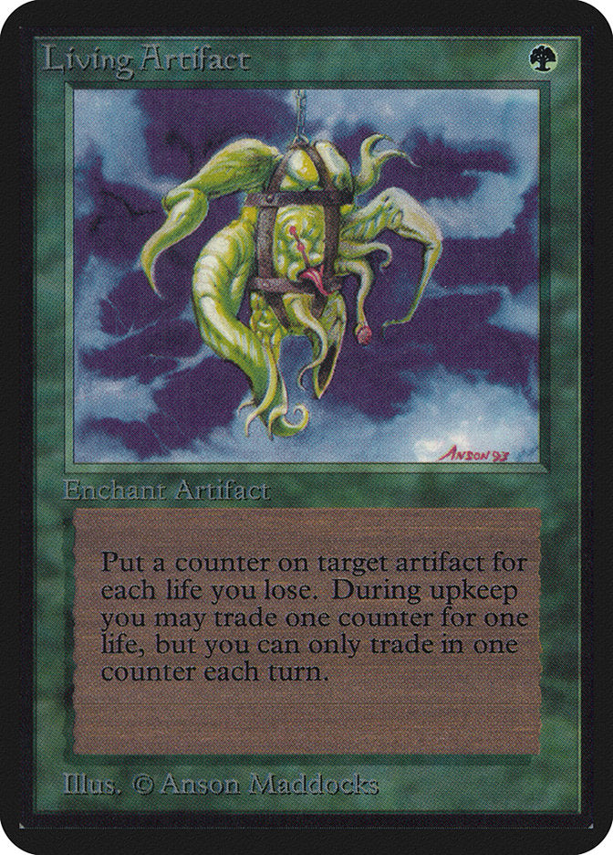 Living Artifact [Alpha Edition] MTG Single Magic: The Gathering | Red Claw Gaming